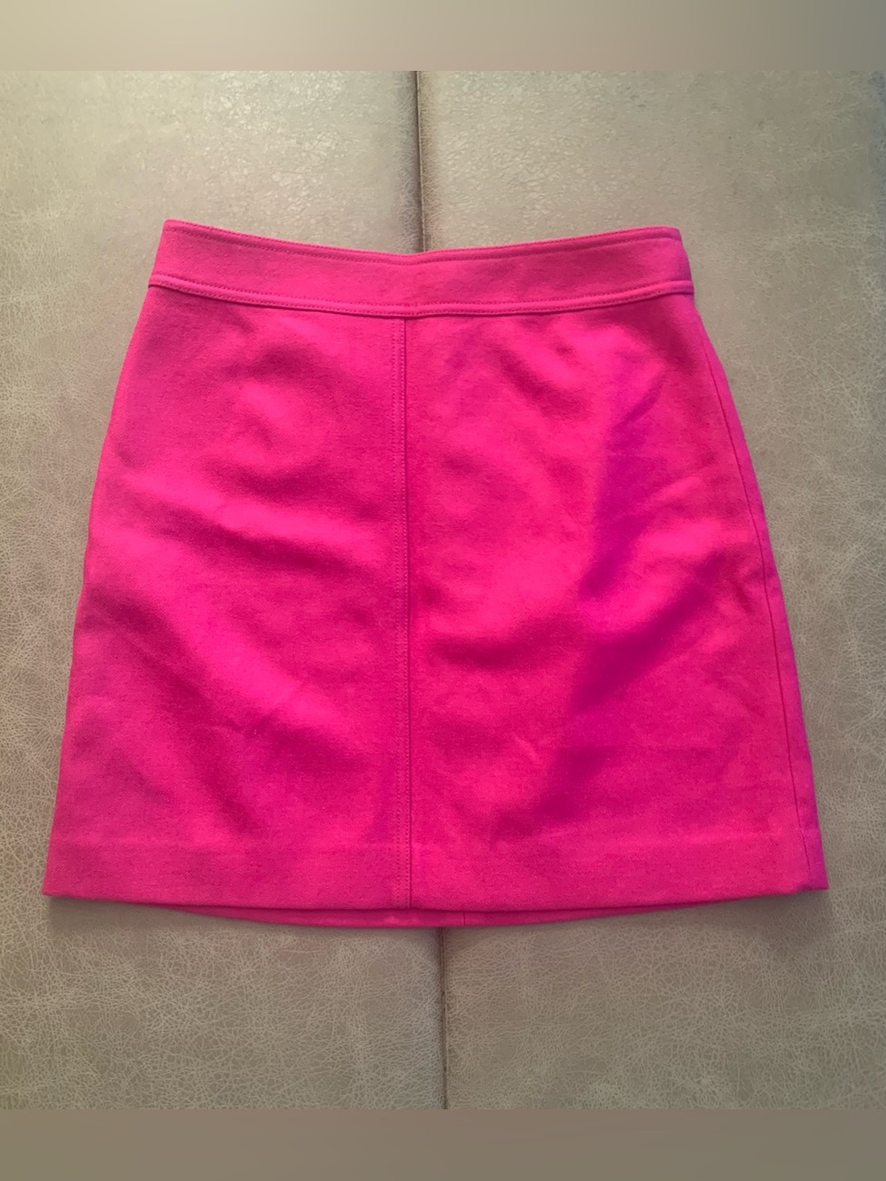 J. Crew Womens Pink Fuchsia Wool Lined Soft Mini Skirt Size 6